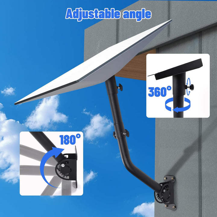 Starlink Gen 3Universal-Halterung – 360° verstellbar für Wand/Mast-Montage mit Adapter | Kompatibel