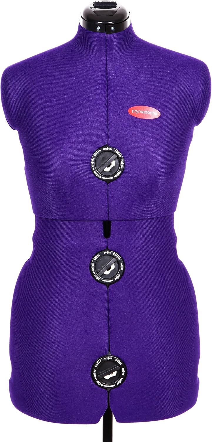 Prym 611757 Prymadonna Schneiderbüste, L, 8-teilig L Violett, L Violett