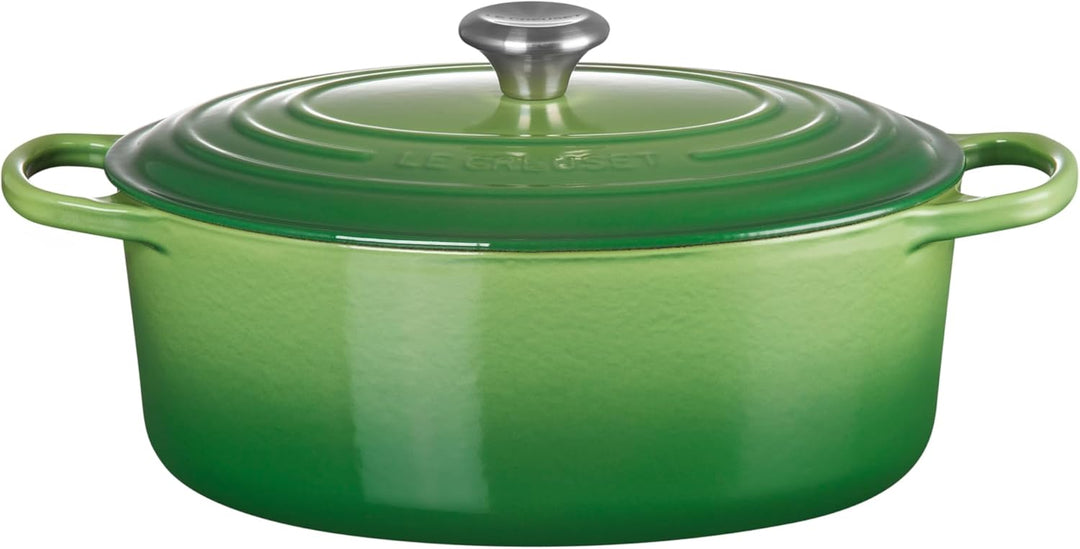 Le Creuset Signature Gusseisen-Bräter mit Deckel, Ø 31 cm, Oval, Für alle Herdarten und Induktion ge