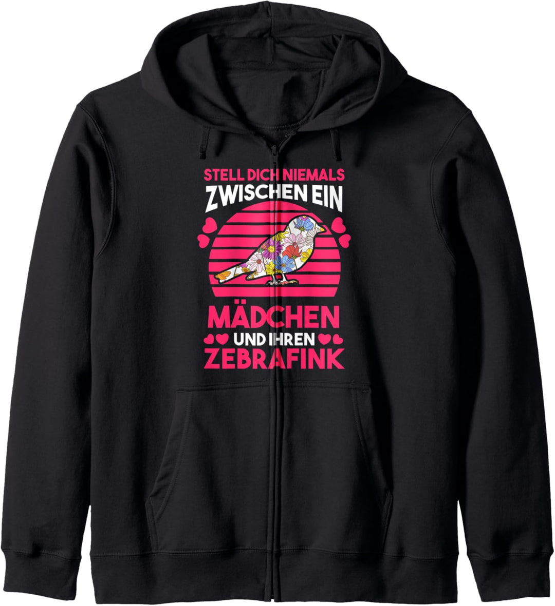 Vogel Zebrafink Mädchen Kapuzenjacke