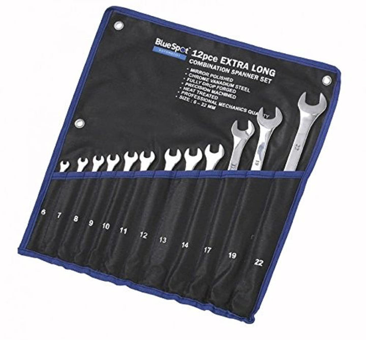 Bluespot Tools 4124 B/Spot Extra lange Kamm Maulschlüssel Set (12-teilig)