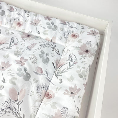 BABEES Wickelauflage Wickelunterlage 75x75 cm 100% Baumwolle Mädchen Junge Baby Kinder zweiseitig (M
