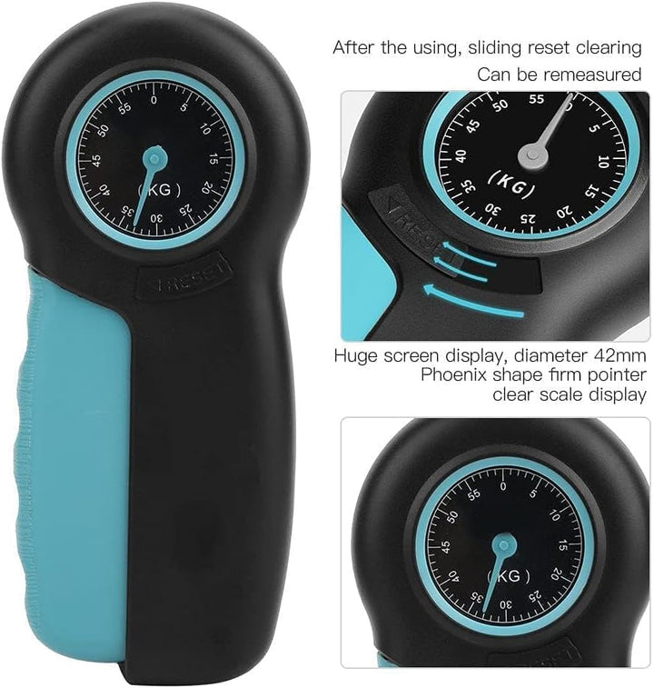 VBESTLIFE Handgriffmessgerät, ABS-Riesendisplay, Mechanisches Handgelenkstärkungsgerät, Griffkraftme