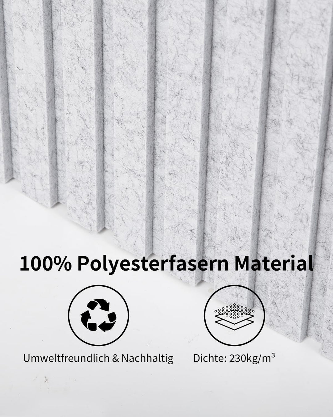 Gross Akustikpaneele Selbstklebend 116x58x1,8cm, 2 Stück Wandpaneele aus Schallschutzplatten, 1,35㎡