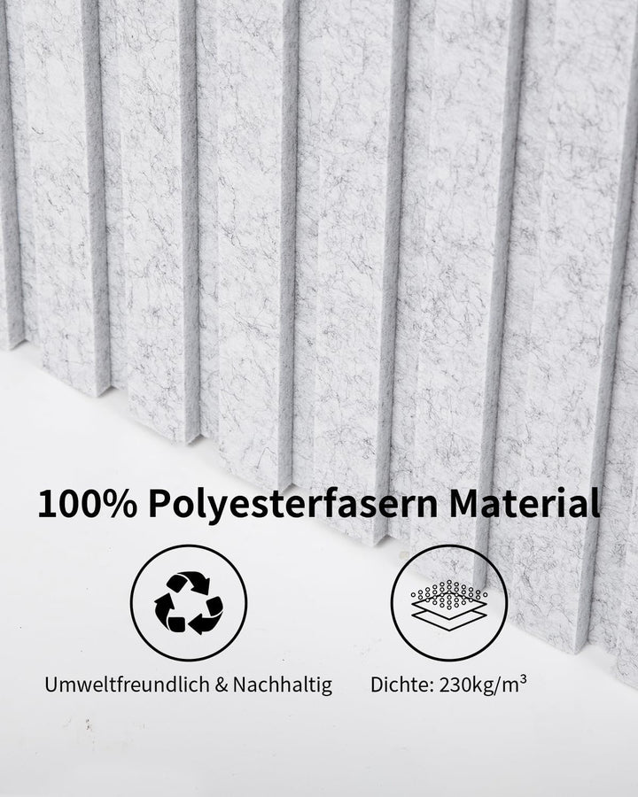Gross Akustikpaneele Selbstklebend 116x58x1,8cm, 2 Stück Wandpaneele aus Schallschutzplatten, 1,35㎡