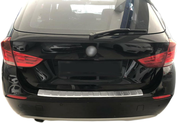 Ladekantenschutz Edelstahl MATT kompatibel für BMW X1 E84 2009-2012 vor LCI || mit Abkantung | premi
