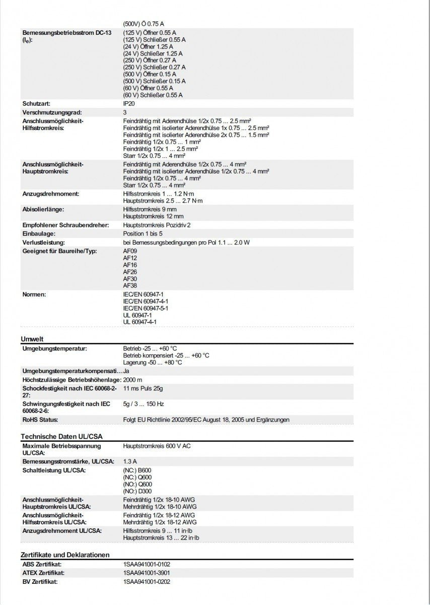 abb-entrelec TF42 – 1,3 – RELE TERMICO Überladung 6 GG