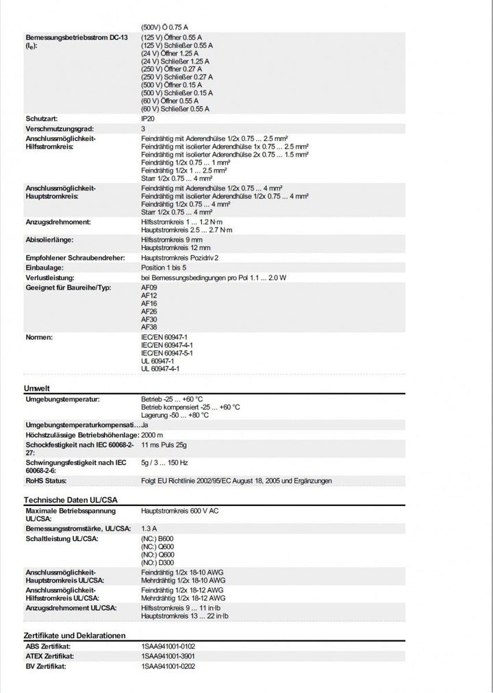 abb-entrelec TF42 – 1,3 – RELE TERMICO Überladung 6 GG