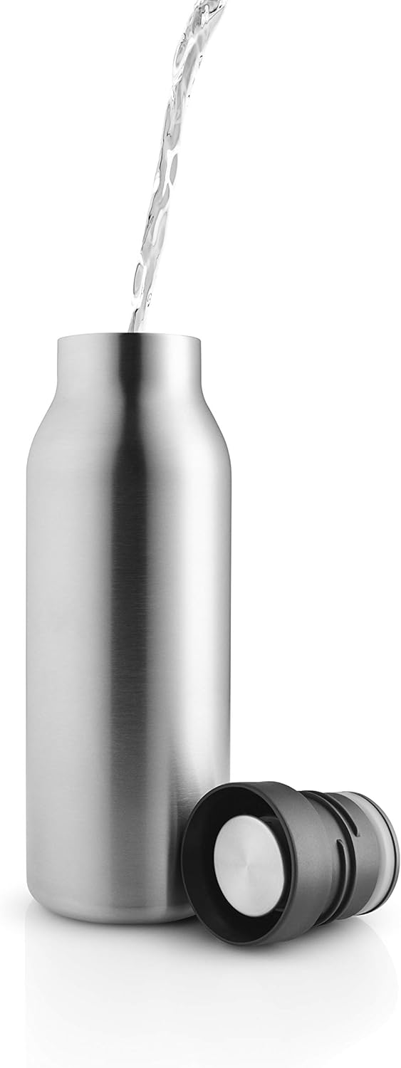 EVA SOLO | Urban Iso.Flasche 0,5l Black | Hält Wasser länger kalt | Black H 25,7cm / Ø 8cm/neue Farb