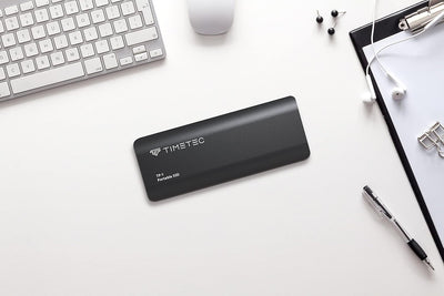 Timetec Tragbare externe SSD USB 3.2 Gen2 USB-Typ C bis zu 550 MB/s ultradünnes Flash-Aluminium-Mini