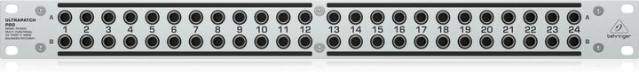 Behringer ULTRAPATCH PRO PX3000 Multifunktionales 48-Punkt 3-Mode Balanced Patchbay Single, Single