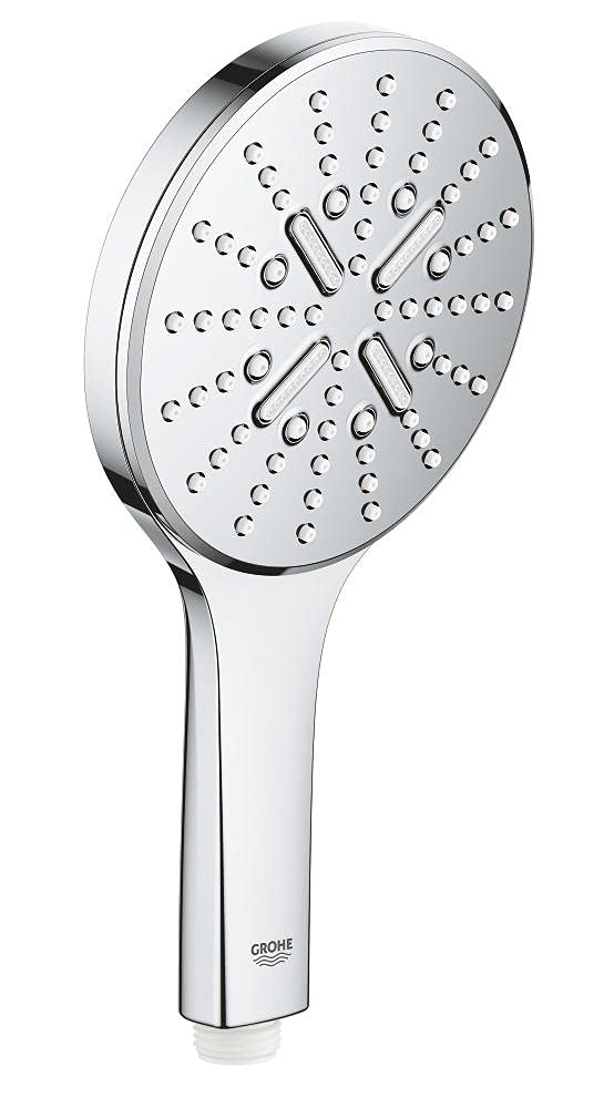 GROHE Rainshower 130 SmartActive | Brause- &amp; Duschsystem | Handbrause mit 3 Strahlarten | chrom | 26