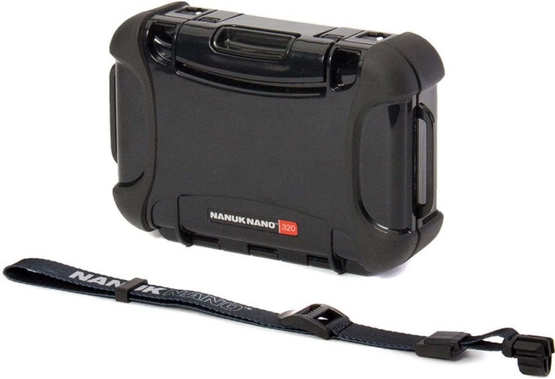 Nanuk 320 Nano Serie Wasserdichtes Medium Hartschalenkoffer für Handys, Kameras und Elektronik - Sch