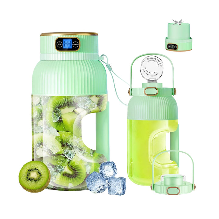 Fruchtsaftmaschine, Ice Cream-Maschine mit 1,2-Liter-Mischbehälter, eingebauter Batterie-Mixer mit 1