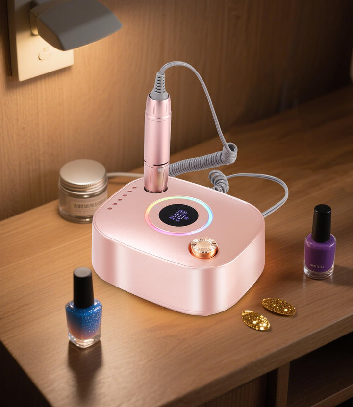 Elektrisch Nagelfräser, 45000RPM Professionelle Fräser für Gelnägel, Tragbare Elektrische Nagelfeile