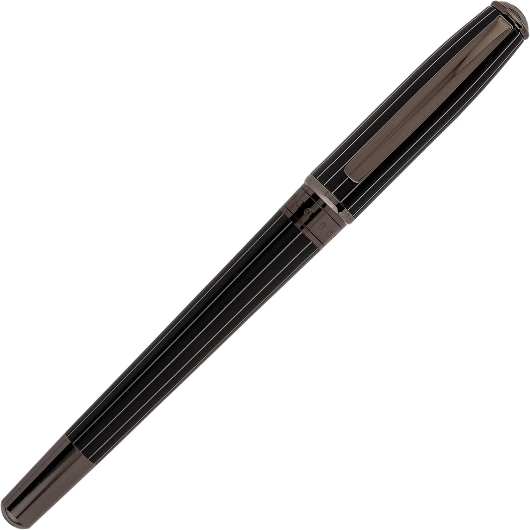 Hugo Boss Essential Glare Füllfederhalter Schwarz, Länge: 14,3 cm, HSI0582D