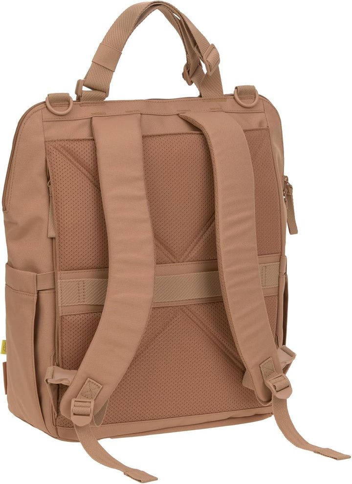 LÄSSIG Baby Wickelrucksack Wickeltasche mit Wickelunterlage, Kinderwagenbefestigung, Netztasche/GRE