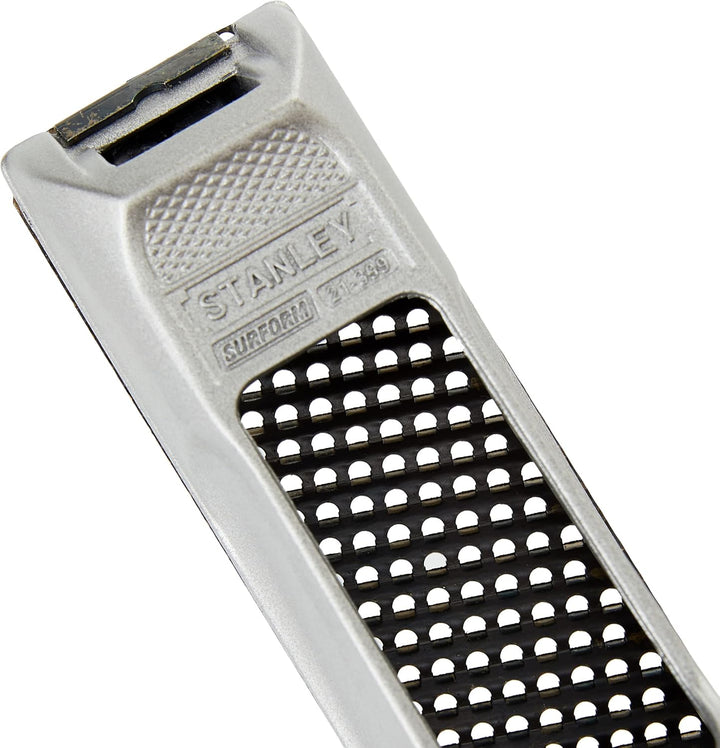 Stanley Surform Blockhobel (mit Metallkorpus, umstellbares Blatt, Blattlänge 140 mm, Gesamtlänge 155