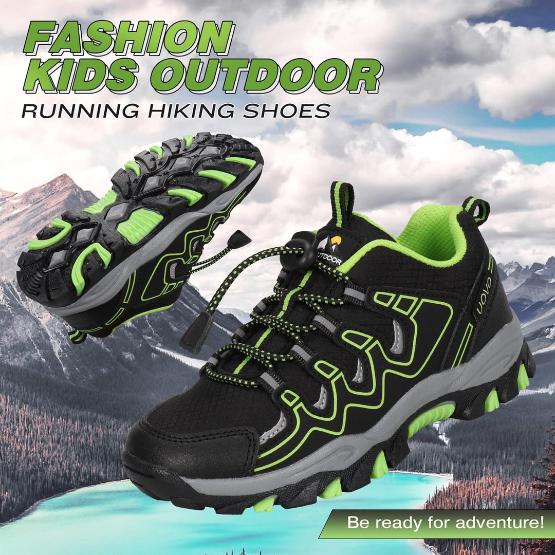 UOVO Turnschuhe Jungen Wasserdicht Wanderschuhe Sneakers Kinder Trekking Schuhe Outdoor Sportschuhe