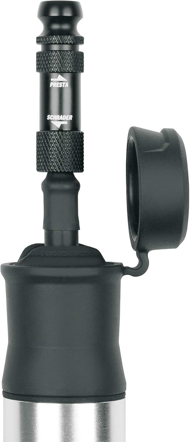 SKS GERMANY AIRFLEX Fahrradpumpe, Fahrradzubehör (Luftpumpe, Radzubehör mit Weichkomponenten-Griff,