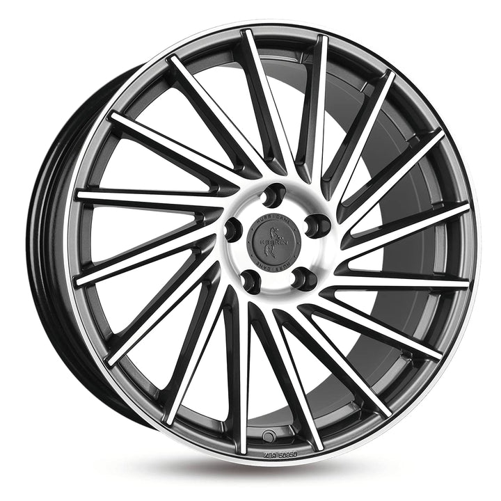 KESKIN KT17 PALLADIUM FRONT POLISH 8x18 ET45 5.00x5x112 Hub Hole 66.60 mm - Alu felgen