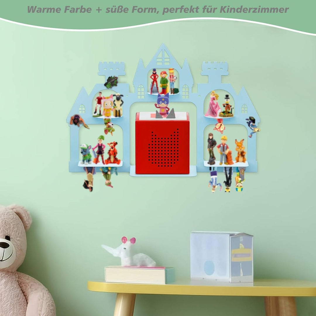Klein Regal für Tonies, Magnetisch Waldregal fur Toniebox Wandhalterung, Metall Regal fur Tonie Figu