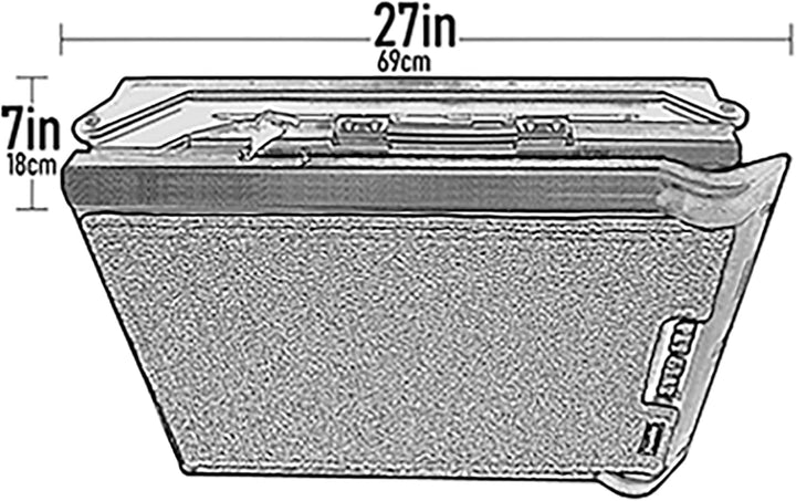 Pet Gear PG9300RF Travel Lite dreifach faltbare reflektierende Rampe, schwarz/gelb, X-Gross Black/Ye