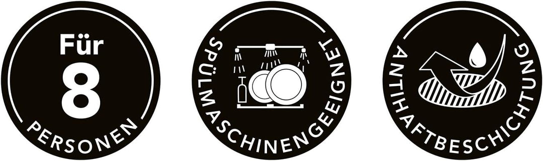 MAXXMEE Raclette Grill für 8 Personen - 2000W | Clevere Kombination: Raclette & Grill in einem | Alu
