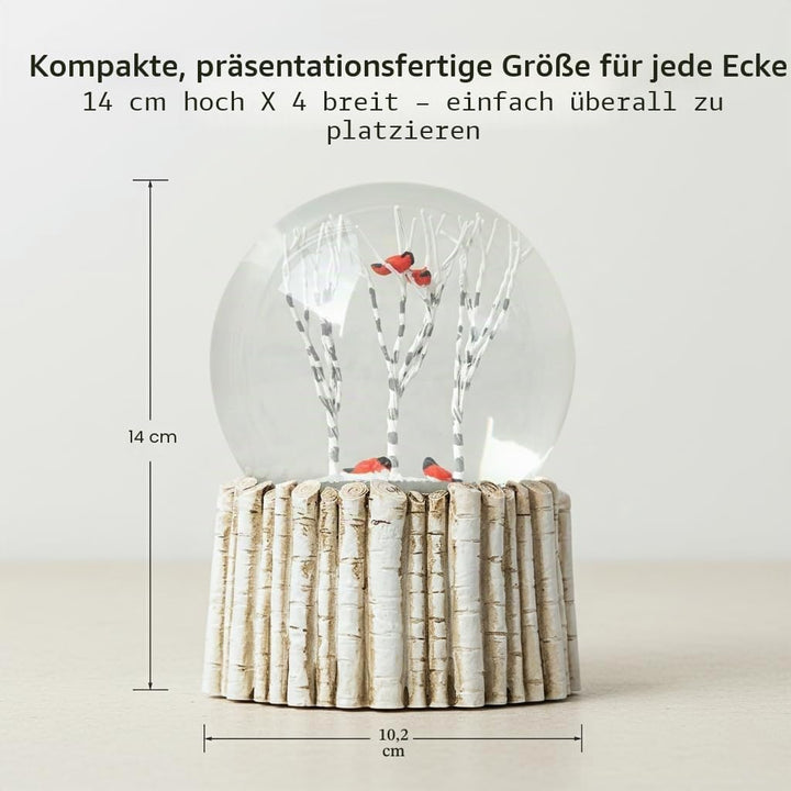 Cardinal Schneekugel, rote Vogel-Schneekugel, Tier-Schneeflocke, Glas-Schneekugeln für Erwachsene un