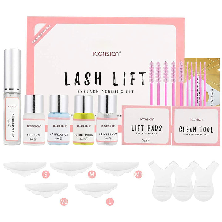 ICONSIGN Wimpernlifting-Set, 2025 Aktualisiertes Lash Lift Kit, Professionelles Semipermanentes Curl