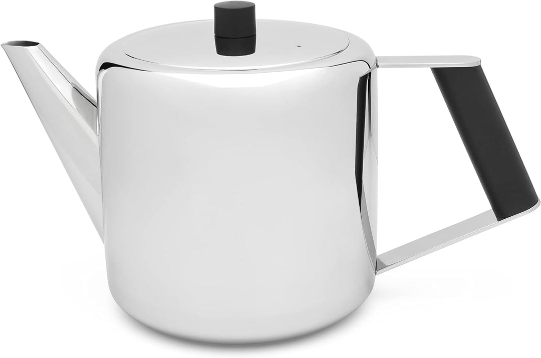 Bredemeijer glänzende doppelwandig isolierte Edelstahl Teekanne 1.1. Liter 1.1 Silber, 1.1 Silber