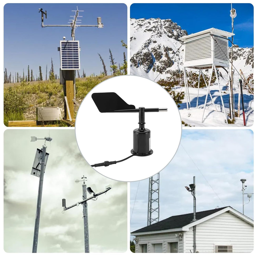 Windrichtungsanzeiger, Windrichtungssensor, Omnidirektional, 360 Grad, DC9–30 V, 4–20 MA, ABS, Gehäu