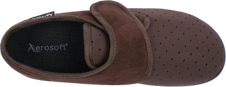 Aerosoft Stretch 10 Klett-Hausschuh Damen &amp; Herren – leicht, Wechselfussbett, Weite G–H, rutschhemme
