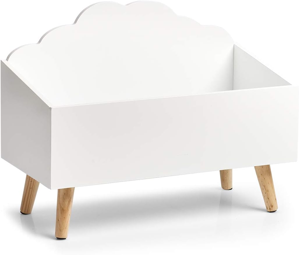 Zeller 13503 Kinder-Aufbewahrungstruhe 'Wolke', MDF, weiss, ca. 58 x 28 x 45 cm, Kindermöbel, Kids,