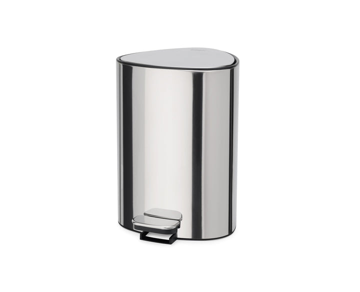 Joseph Joseph EasyStore Luxe 5l Edelstahl Treteimer mit Müllbeutel, Absenkautomatik Deckel, herausne