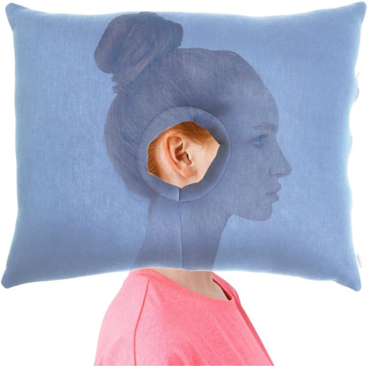 KMINA - Kissen mit Ohrloch, Piercing Kissen Ohrkissen, Donut Kissen für Ohrpiercing Wiederverwendbar