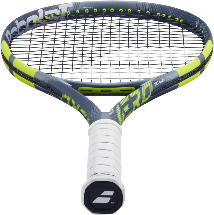 Babolat Tennisschläger Pure Aero Team, 9. Generation, besaitet mit 16 g Babolat Syn Gut bei mittlere