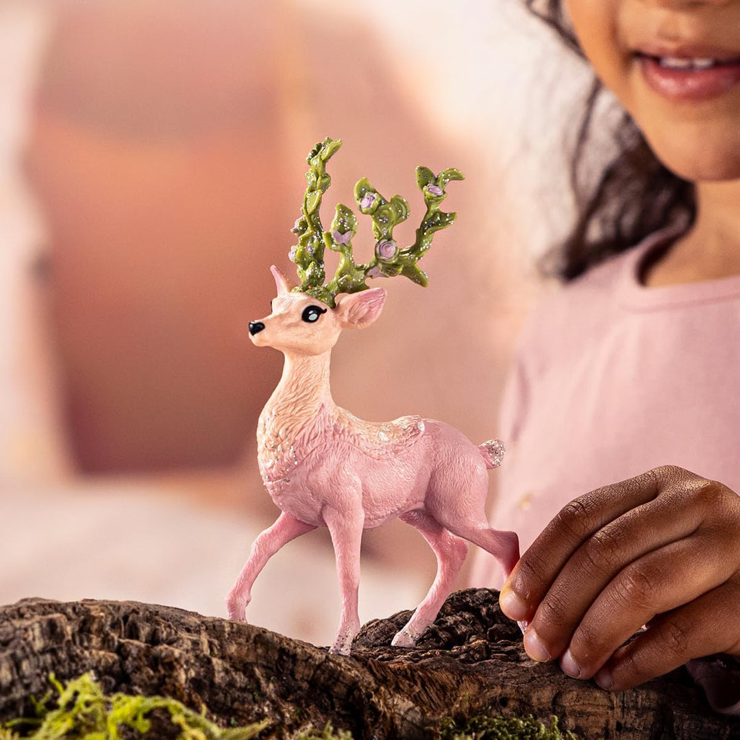SCHLEICH BAYALA | Magischer Hirsch 70793 | detailgetreue Figur mit hübscher Gesichtszeichnung | Gesc