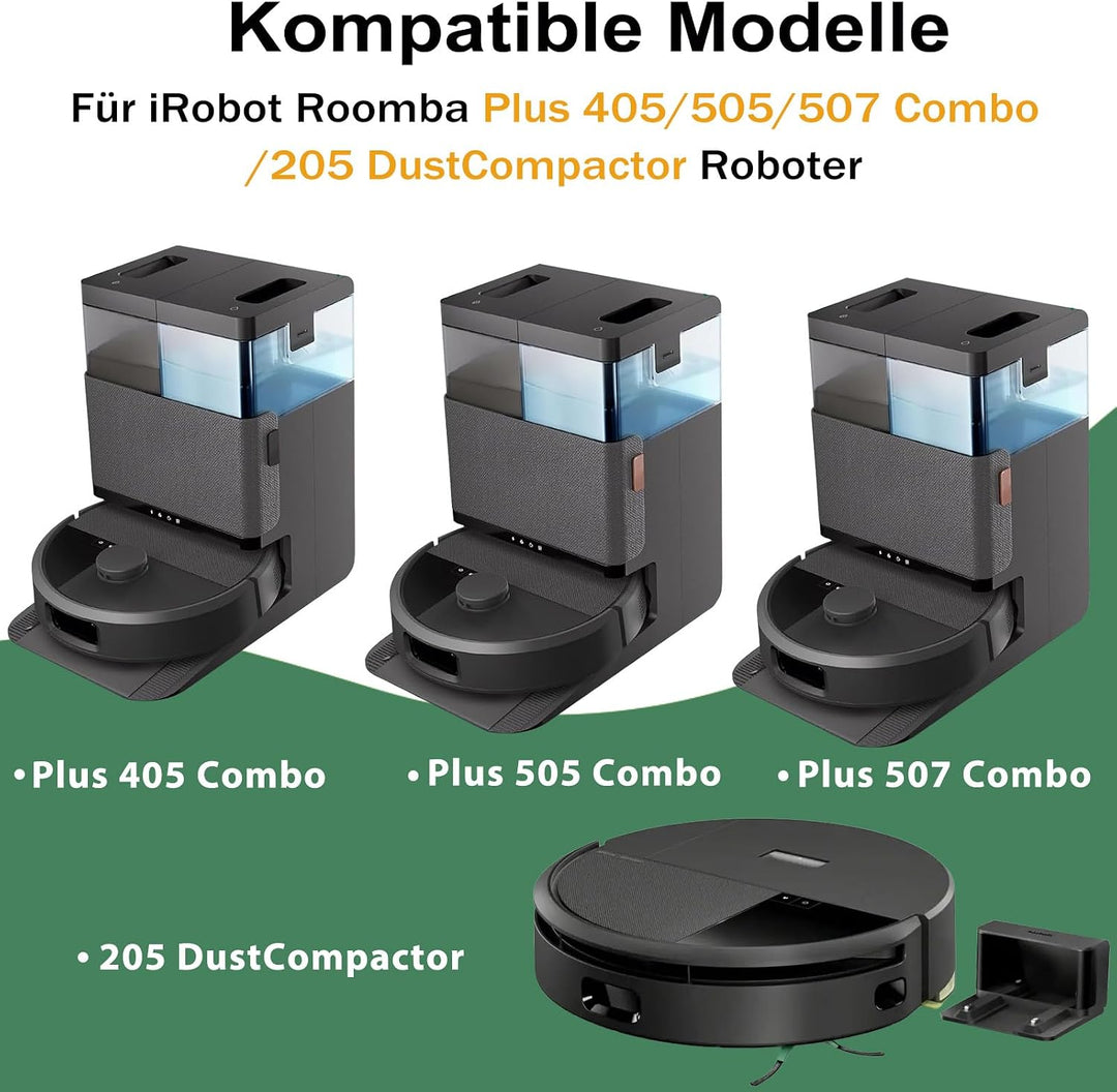 Hauptbürste Ersatzteile für iRobot Roomba Plus 505/405 Combo Staubsauger, Gummibürste für Roomba 205