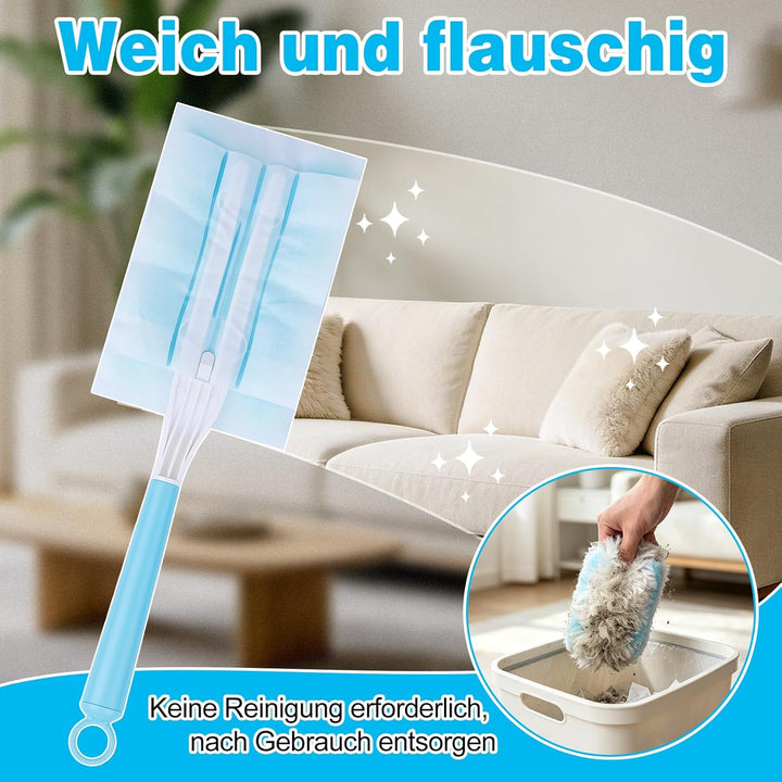 52 Stück Staubmagnet Nachfüllpack für Swiffer Staubmagnet, Einweg-Magnet Staubwedel für Swiffer Dust