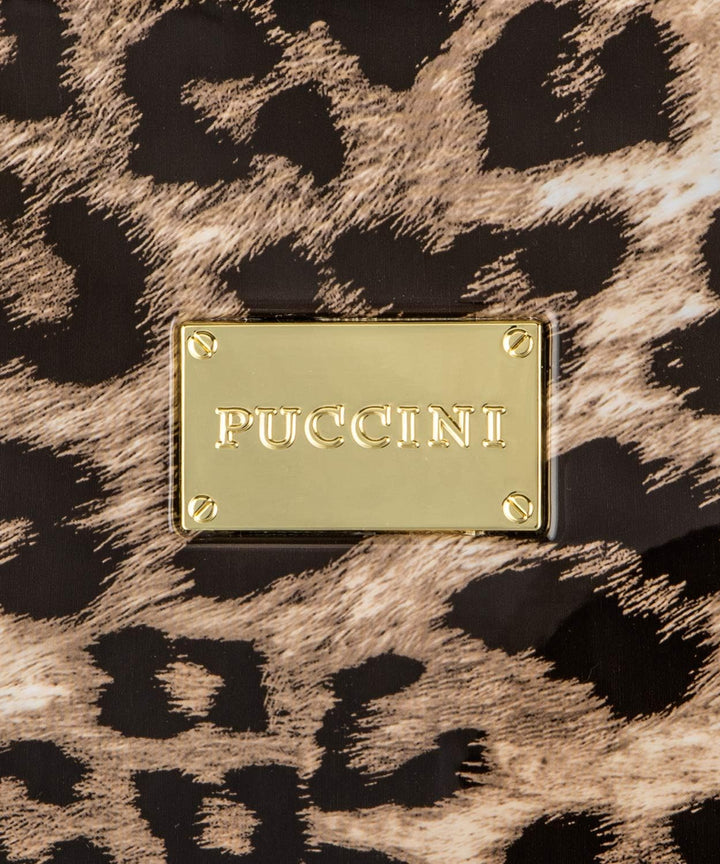 Koffer Reisekoffer Hartschalen Trolly Puccini® Beverly Hills (Leopard Beige 6, Gross) Leopard Beige