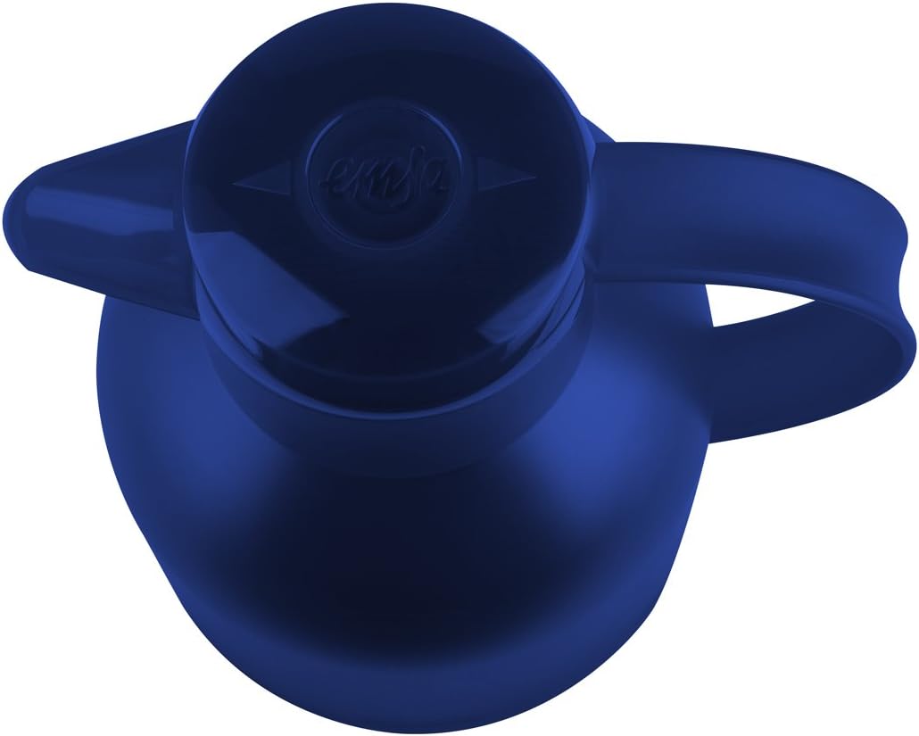 Emsa Samba Isolierkanne 504231 | 1 Liter | Quick Press Verschluss | 100% dicht | 12h heiss, 24h kalt