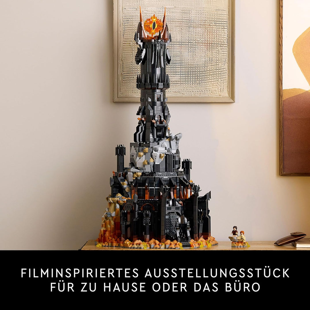LEGO Icons Der Herr der Ringe: Barad-dûr, Bauset für Erwachsene mit den Minifiguren Sauron, Gothmog,