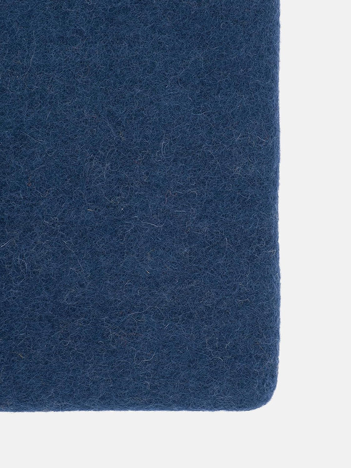 myfelt Flache Filz-Sitzauflage/Stuhlauflage - Alva - quadratisch, 36x36 cm, Dunkelblau, Dunkelblau