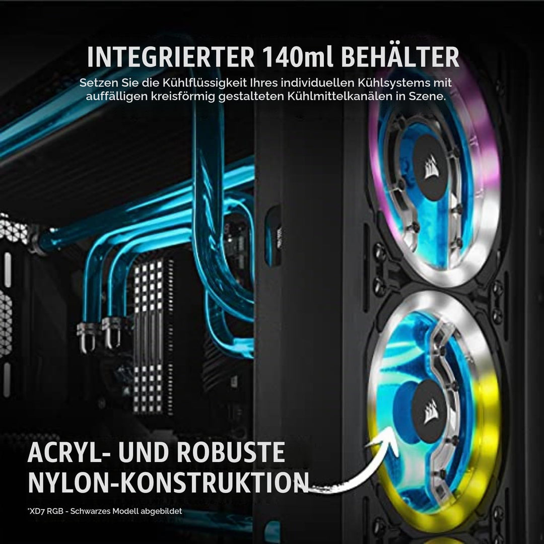 Corsair Hydro X Series XD7 RGB Pumpen-/Ausgleichsbehälter-Kombination (360-mm-Verteilerplattensystem