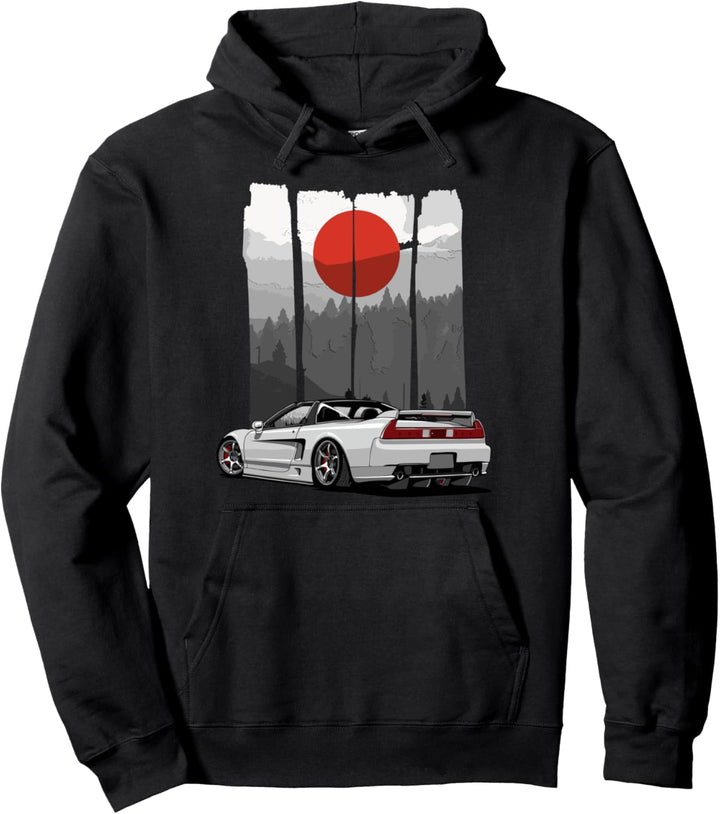 JDM NSX Autotuning Japan Rising Sun Drift Import Pullover Hoodie