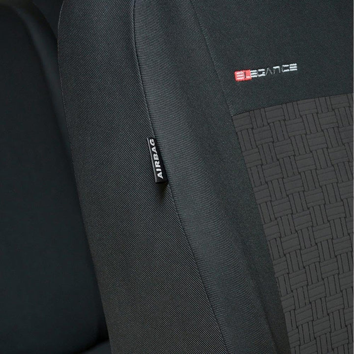Mossa Passgenaue Sitzbezüge passend für VW Transporter T6 Van 2015-2019 E1 | nur vordere Sitze - 1+2