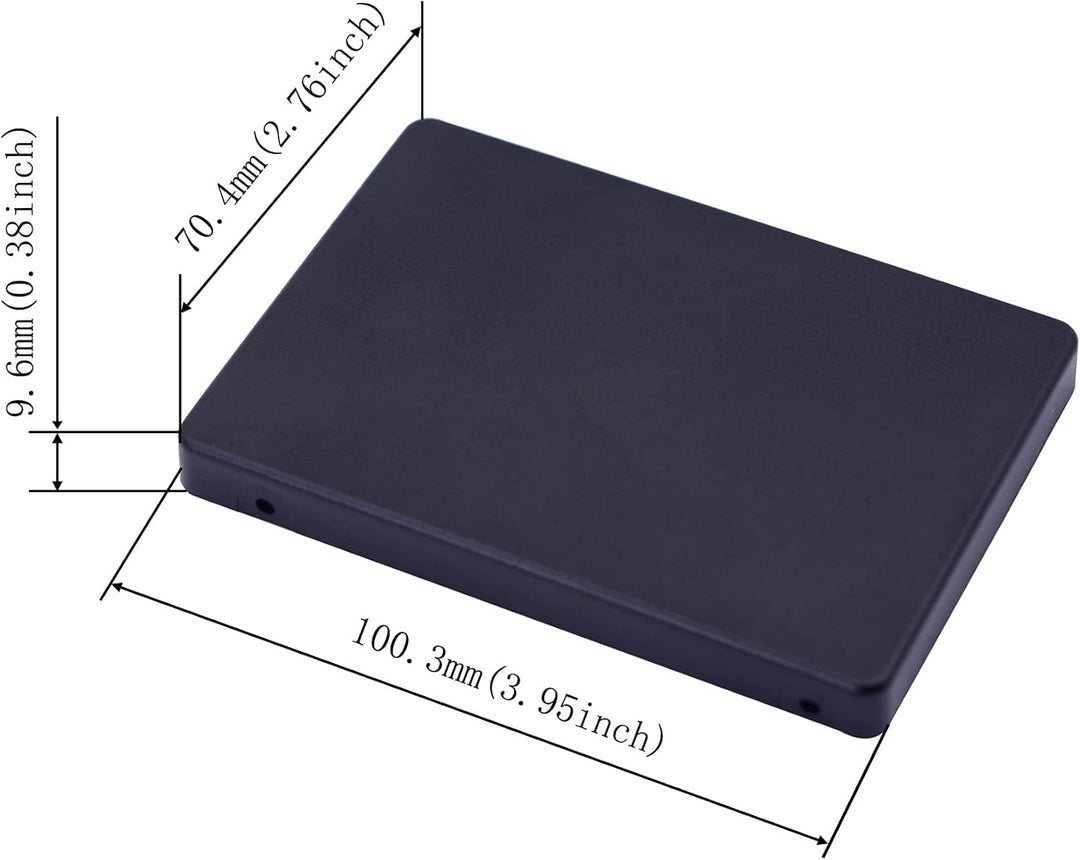 GINTOOYUN MSATA Mini PCI-E SSD auf 2,5-Zoll-IDE 44Pin-Konverterkarte mit Shell, Schwarz für Notebook