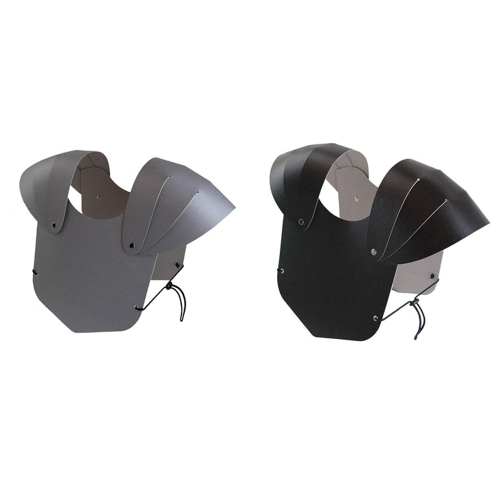 BestSaller Brustpanzer für Kinder, Stabiler Karton, fertig montiert, Farbe:schwarz & Silber, Schwarz