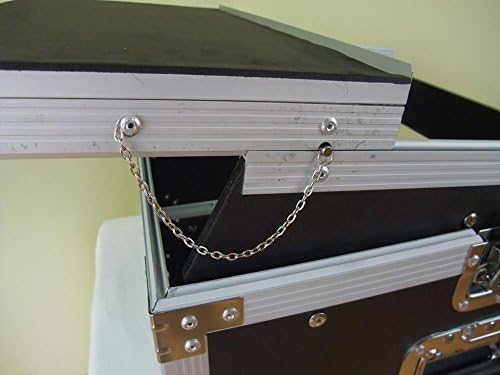 27316 Winkelrack 6/8HE mit Laptop Ablage - Kombi Case, L-Rack, DJ Rack
